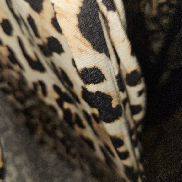 Cato Womans Long Sleeve Cheetah Print Cardigan Size 18W/20W - Picture 4 of 12